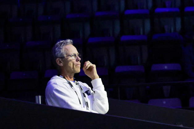 RECORD DATE NOT STATED 25th October 2026; St. Jakobshalle, Basel, Switzerland; ATP, Tennis Herren Tennis, Swiss Indoors Basel, Day 2; Qualifying final; Mark Draper, coach of Rinky Hijikata of Australia AnthonyxBenoit