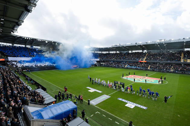 Soccer, Allsvenskan, GAIS IFK Göteborg 261025 IFK Göteborg fans displaying a tifo before the Allsvenskan soccer match between GAIS and IFK Göteborg on October 25, 2026, in Gothenburg  Copyright: MICHAELxERICHSEN BB261025MI010