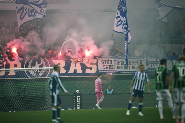BORAS, SWEDEN 20261025 IFK Göteborg s heel with Bengals during Sunday s Allsvenskan soccer match between GAIS and IFK Göteborg at Gamla Ullevi BORAS SWEDEN x9200x  Copyright: xBjörnxLarssonxRosvall TTx ALLSWEDEN GAIS - IFK GOTHENBURG