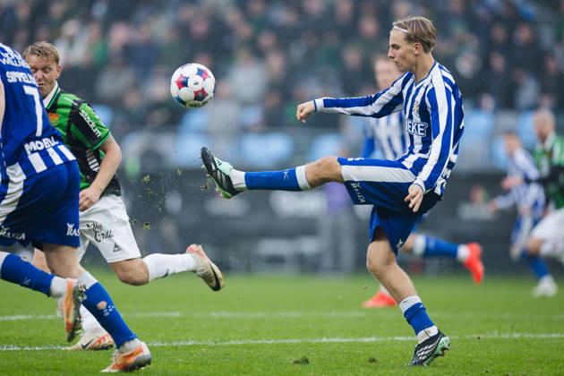 Soccer, Allsvenskan, GAIS vs. IFK Göteborg, October 25, 2026: IFK Göteborg s Oliver Mansson during the Allsvenskan soccer match between GAIS and IFK Göteborg on October 25, 2026, in Gothenburg  Copyright: MICHAELxERICHSEN BB261025MI037