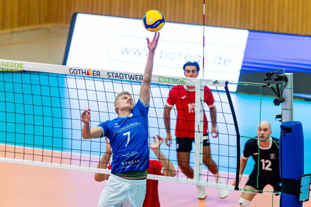 October 25, 2026, GER, Volleyball, Men, Season 26–27, ZOI DVV Cup, Qualifying Round, Blue Volleys Gotha vs. TuS Kriftel, Hannes Krochmann (Blue Volleys Gotha), 7 99867 Gotha, Ernesti Sports Complex, Thuringia, Germany