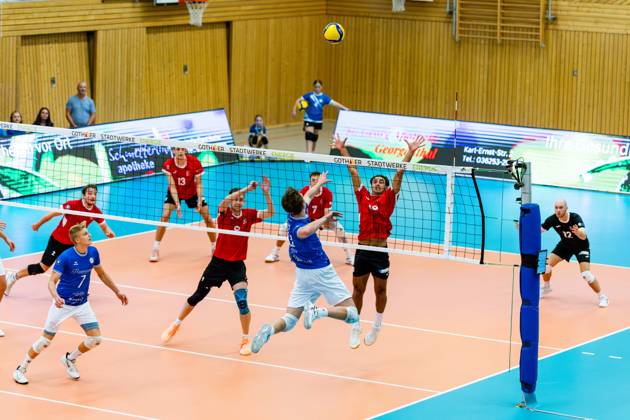 October 25, 2026, GER, Volleyball, Men, Season 26–27, ZOI DVV Cup, Qualifying Round, Blue Volleys Gotha vs. TuS Kriftel, Ben Bierwisch, Blue Volleys Gotha, 13 99867 Gotha, Ernesti Sports Complex, Thuringia, Germany