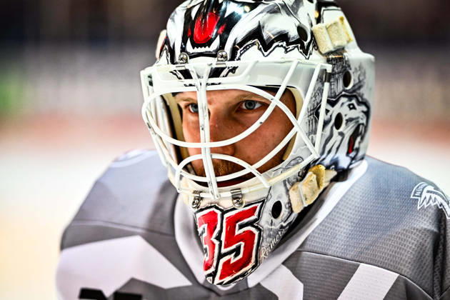Luis Janett, Nuremberg Ice Tigers, 35, GER, Iserlohn Roosters vs. Nuremberg Ice Tigers, Ice Hockey, Penny DEL, Matchday 12, 2026–2027 Season, October 25, 2026, GER, Iserlohn Roosters vs. Nuremberg Ice Tigers, Ice Hockey, Penny DEL, Matchday 12, 2026–2027 Season, October 25, 2026, Iserlohn Copyright: xJonasxBrockmann Eibner-Pressefotox EP_JBN