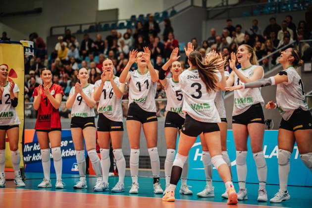 Women s Volleyball, 2026–2027 Season, DEKRA 1 Volleyball Bundesliga: ETV Hamburger Volksbank Volleys vs. USC Münster, October 25, 2026; Esther Spöler 3; USC Münster is named MVP Gold; Hamburg CU Arena, Hamburg, Germany
