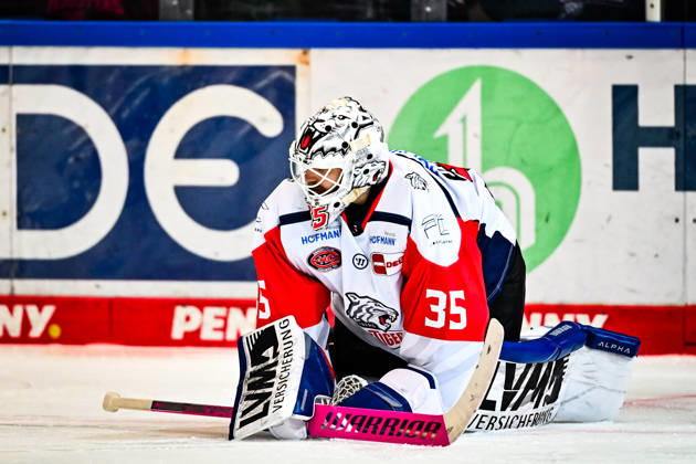 Luis Janett, Nuremberg Ice Tigers, 35, GER, Iserlohn Roosters vs. Nuremberg Ice Tigers, Ice Hockey, Penny DEL, Matchday 12, 2026–2027 Season, October 25, 2026, GER, Iserlohn Roosters vs. Nuremberg Ice Tigers, Ice Hockey, Penny DEL, Matchday 12, 2026–2027 Season, October 25, 2026, Iserlohn Copyright: xJonasxBrockmann Eibner-Pressefotox EP_JBN