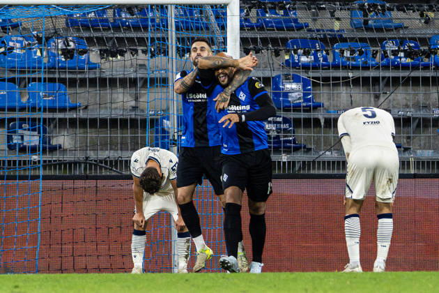 Germany: SV Waldhof Mannheim vs. TSG Hoffenheim II, 3. Liga, 2026–27 season, Carl Benz Stadium, Mannheim. Terrence Boyd of SV Waldhof Mannheim (No. 13) celebrates after scoring the 2–1 goal at the Carl Benz Stadium in Mannheim, Baden-Württemberg, Germany. Copyright: xBenedictxChristx