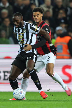 Ar Udine 25 10 2026 - campionato di calcio serie A Udinese-Milan foto Andrea Rigano Image nella foto: Keinan Davis-Koni De Winter 