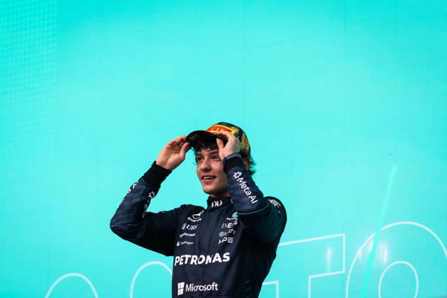 F1 - UNITED STATES GRAND PRIX 2026 KIMI ANTONELLI Andrea (ita), Mercedes AMG F1 Team W16, portrait during the 2026 Formula 1 United States Grand Prix, 18th round of the 2026 Formula One World Championship, WM, Weltmeisterschaft from October 23 to 25, 2026 on the Circuit of the America, in Austin, Texas, United States of America - AustinUnited States  Copyright: xAndrÃ xFerreirax