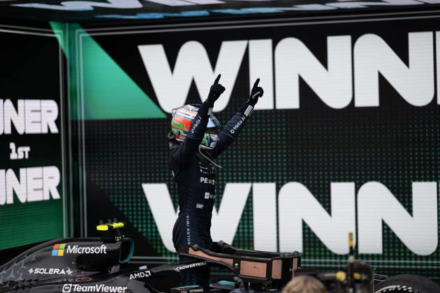 October 25, 2026: Kimi Antonelli (12) with Mercedes-AMG Petronas F1 Team, celebrates first place championship race win at the Formula 1 MSC Cruises United States Grand Prix, Circuit of the Americas. Austin, Texas. CSM Formula One 2026: Formula 1 MSC Cruises United States Grand Prix OCT 25  - ZUMAc04_ 20261025_faf_c04_030 Copyright: xMarioxCantux