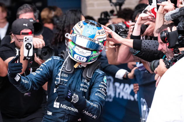 AUSTIN, UNITED STATES, OCT 25: Andrea Kimi Antonelli of Italy and Mercedes-AMG PETRONAS F1 Team celebrates after win the F1 Grand Prix of United States at Circuit of The Americas on October 25, 2026 in Austin, Texas (photo by Richard Callis Sports Press Photo) Copyright: xRichardxCallis SportsxPressxPhotox Sportspressphoto_SPR268414