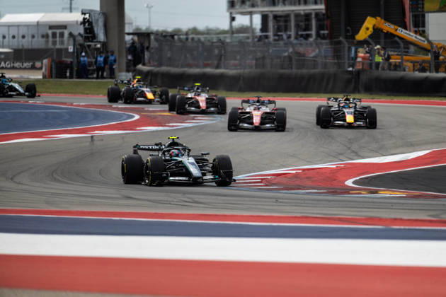 F1 - UNITED STATES GRAND PRIX 2026 start of the race, depart, 12 KIMI ANTONELLI Andrea (ita), Mercedes AMG F1 Team W17, action 16 LECLERC Charles (mco), Scuderia Ferrari SF-26, action 03 VERSTAPPEN Max (nld), Red Bull Racing Ford RB22, action during the 2026 Formula 1 United States Grand Prix, 18th round of the 2026 Formula One World Championship, WM, Weltmeisterschaft from October 23 to 25, 2026 on the Circuit of the America, in Austin, Texas, United States of America - AustinUnited States Copyright: xALBERTOxVIMERCATIx