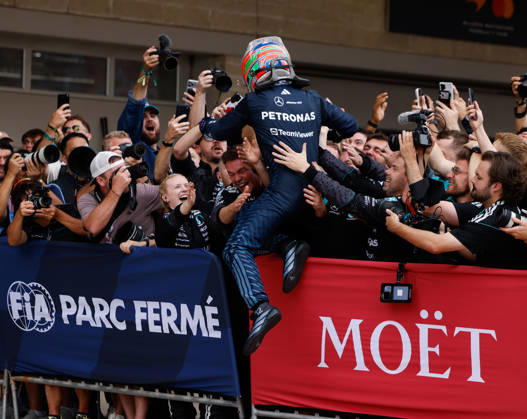 F1 Grand Prix USA - Race Kimi Antonelli celebrates in parc ferme after winning first place in the Formula 1 MSC Cruises United States Grand Prix at Circuit of the Americas in Austin, Texas, United States, on October 25, 2026. Austin Texas United States  Copyright: xStephaniexTacyx originalFilename:tacy-notitle261025_npIZY.jpg