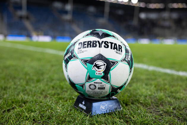 Germany: SV Waldhof Mannheim vs. TSG Hoffenheim II, 3. Liga, 2026–27 season, Carl Benz Stadium, Mannheim; 3. Liga match ball; Derbystar Mannheim; Carl Benz Stadium, Baden-Württemberg, Germany Copyright: xBenedictxChristx