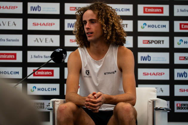 BASEL, SWITZERLAND, OCTOBER 26: Mika Brunold of Switzerland at a press conference during Day 3 of the Swiss Indoors Basel at St. Jakobshalle on October 26, 2026, in Basel, Switzerland Copyright: xJustPictures.ch PascalxvonxBürenx jp-en-EuSpIm-Pavo_Fotografie-09540