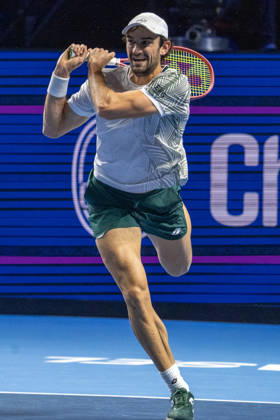 BASEL, SWITZERLAND, OCTOBER 26: Valentin Vacherot of Monaco in action during Day 3 of the Swiss Indoors Basel at St. Jakobshalle on October 26, 2026, in Basel, Switzerland Copyright: xJustPictures.ch PascalxvonxBürenx jp-en-EuSpIm-Pavo_Fotografie-732154