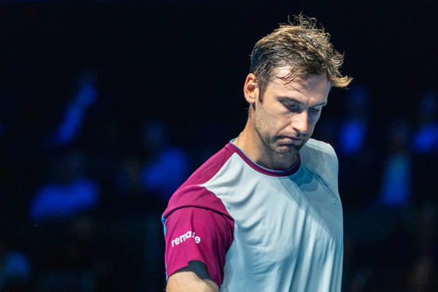 BASEL, SWITZERLAND, OCTOBER 26: Quentin Halys of France during Day 3 of the Swiss Indoors Basel at St. Jakobshalle on October 26, 2026, in Basel, Switzerland Copyright: xJustPictures.ch PascalxvonxBürenx jp-en-EuSpIm-Pavo_Fotografie-732181
