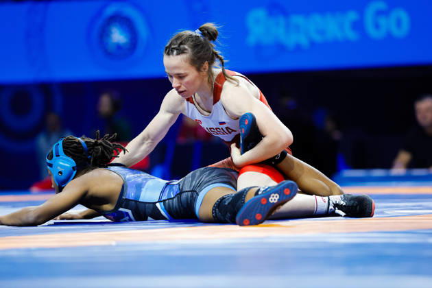 Senior World Championships, 50kg Open Weight: Elizaveta Smirnova (RUS) def. Morgan Nicole Turner (USA) Copyright: xKostadinxAndonovx
