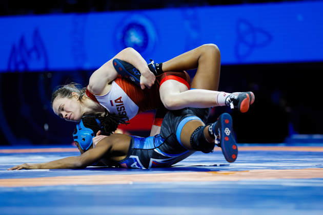Senior World Championships, 50kg Open Weight: Elizaveta Smirnova (RUS) def. Morgan Nicole Turner (USA) Copyright: xKostadinxAndonovx