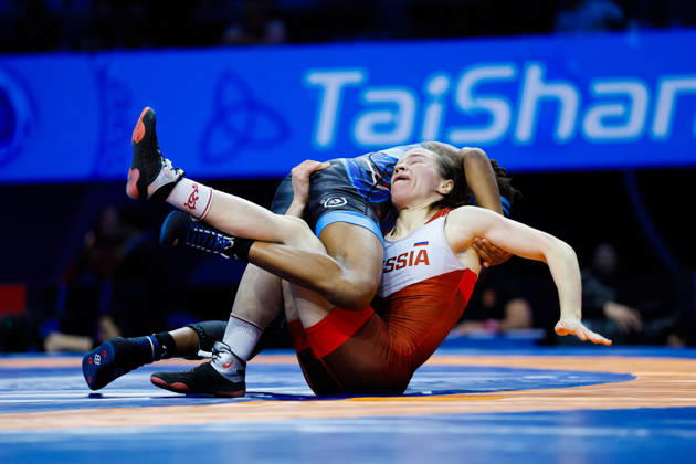 Senior World Championships, 50kg Open Weight: Elizaveta Smirnova (RUS) def. Morgan Nicole Turner (USA) Copyright: xKostadinxAndonovx