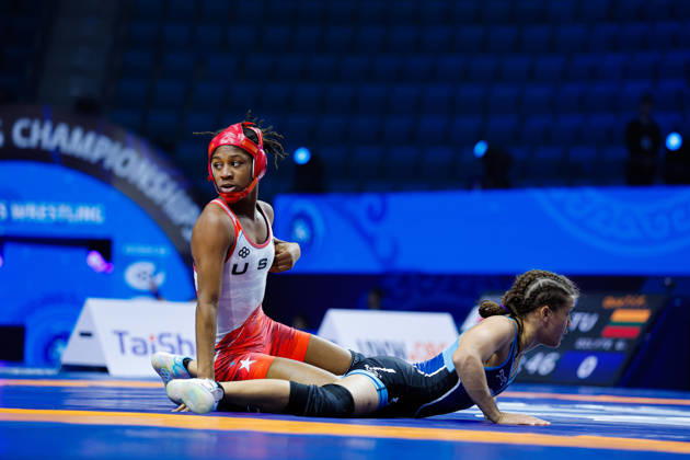 Senior World Championships, 50 kg Open Weight: Morgan Nicole Turner (USA) def. Greili Bencosme Carvajal (CUB) Copyright: xKostadinxAndonovx