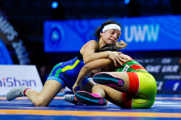 Senior World Championships, 50 kg Open Weight: Nohalis Alejandra Loyo Jimenez (VEN) def. Thalia Oliveira De Freitas (BRA) Copyright: xKostadinxAndonovx