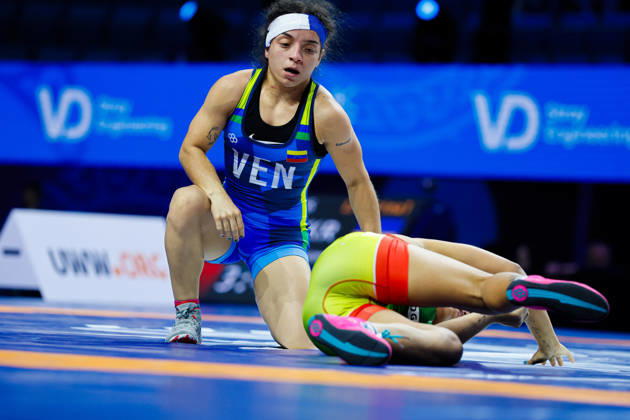 Senior World Championships, 50 kg Open Weight: Nohalis Alejandra Loyo Jimenez (VEN) def. Thalia Oliveira De Freitas (BRA) Copyright: xKostadinxAndonovx