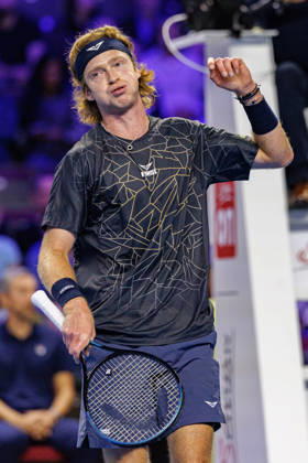 VIENNA, AUSTRIA - 27 OCTOBER 2026: Image shows the disappointment of Andrey Rublev (RUS) during Erste Bank Open 2026 First Round at Wiener Stadthalle on 27 10 2026 in Vienna, Austria. Austria Copyright: xFröhlichxPascalx
