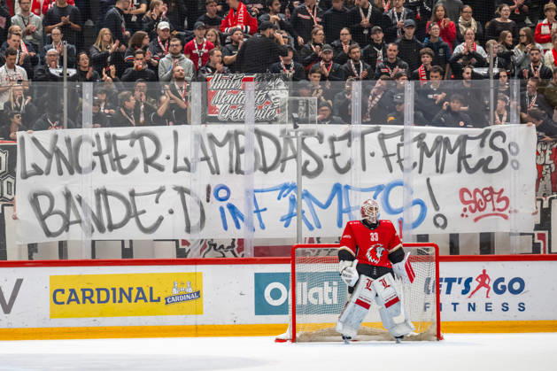 NL: Lausanne HC - SCL Tigers 27.10.2026, Lausanne, Vaudoise Arena, NL: Lausanne HC - SCL Tigers. Banner during the 2026-2027 Swiss National League Ice hockey, Eishockey game between Lausanne HC and SCL Tigers the Tuesday 27.10.2026 at the Vaudoise Arena in Lausanne, Switzerland. Lausanne Vaudoise Arena Vaud Switzerland Copyright: xMediafabxPhotographyxFabricexDexGasperisx MEDIAFAB-HOCKEY-LAUSANNE HC-SCL TIGERS-LAUSANNE-27.10.2026-0049