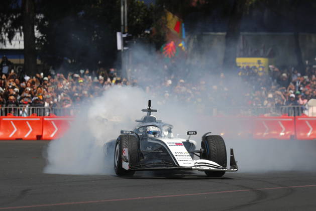 Formula One Show Run in Mexico City Cadillac driver Sergio Perez of Mexico shows his skills during a Formula One Show Run in Mexico City, Mexico, 28 October 2026. The Formula One Grand Prix of Mexico City race takes place on 01 November. MEXICO CITY Mexico  Copyright: xIsaacxEsquivelx