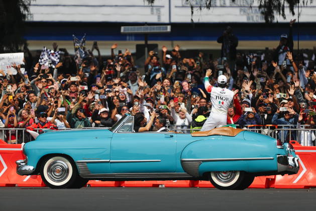Formula One Show Run in Mexico City Cadillac driver Sergio Perez of Mexico greets spectators during a Formula One Show Run in Mexico City, Mexico, 28 October 2026. The Formula One Grand Prix of Mexico City race takes place on 01 November. MEXICO CITY Mexico  Copyright: xIsaacxEsquivelx