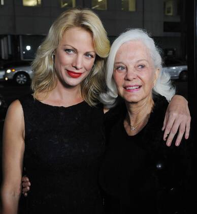 Alison Eastwood and her mother Maggie Johnson attend the premiere of Clint Eastwood s new biographic drama motion picture Invictus in Beverly Hills, California on December 3, 2009.  LAP2009120348