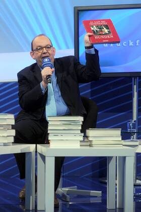 Frankfurter Buchmesse 2012. Literaturkritiker Denis Scheck ( GER ) am 14.10.2012 auf der Frankfurter Buchmesse 2012.