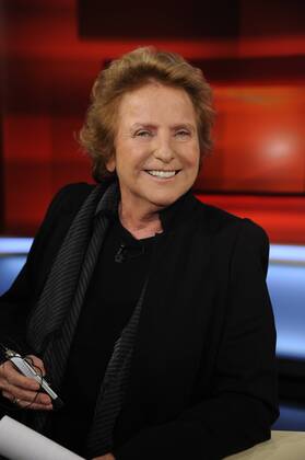Die Journalistin und TV-Produzentin Gisela Marx zu Gast in der ARD Talkshow Hart aber Fair am 03.02.2014 in Köln.