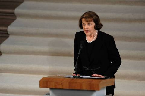 December 17, 2017 - San Francisco, California, USA - US Senator Dianne Feinstein remarks on the lengthy career of Mayor Ed Lee. San Francisco USA - ZUMAw332 20171217_zap_w332_012 Copyright: xNealxWatersx