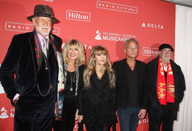 January 26, 2018 - New York City, New York, U.S. - MICK FLEETWOOD, CHRISTINE MCVIE, STEVIE NICKS, LINDSEY BUCKINGHAM, and JOHN MCVIE from the band FLEETWOOD MAC attend 2018 MusiCares Person Of The Year Honoring Fleetwood Mac held at Radio City Music Hall. New York City U.S. - ZUMAk03_ 20180126_zaf_k03_075 Copyright: xNancyxKaszermanx