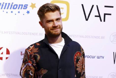 director Lukas Dhont pictured during the premiere of Hollywood aan de Schelde of director Robbe De Hert, part of the 12th edition of the Oostende Film festival, Friday 14 September 2018. NICOLASxMAETERLINCK 05425853