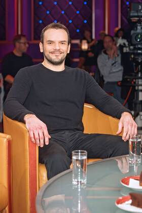 MDR Riverboat TV Chef Steffen Henssler on the occasion of the recording of the MDR talk show Riverboat on 18 01 2019 in Studio 3 of Mediacity Leipzig 20190118SFL0038