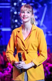 Belgian singer Angele pictured during the fourth edition of the D6bels Music Awards for artists of Federation Wallonie-Bruxelles, Friday 25 January 2019.  VIRGINIExLEFOUR 05516885