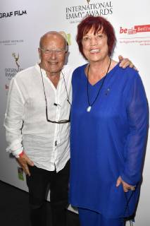 Volker Schlöndorff and Regina Ziegler at the reception for the Semi Final Round of Judging of the International Emmy Awards 2019 at the China Club Berlin, 26 06 2019 Foto:xF.xKernx xFuturexImage