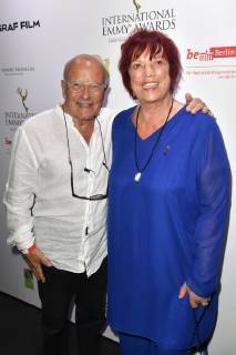 Volker Schlöndorff and Regina Ziegler at the reception for the Semi Final Round of Judging of the International Emmy Awards 2019 at the China Club Berlin, 26 06 2019 Foto:xF.xKernx xFuturexImage