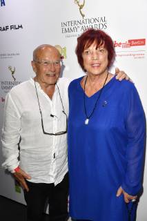 Volker Schlöndorff and Regina Ziegler at the reception for the Semi Final Round of Judging of the International Emmy Awards 2019 at the China Club Berlin, 26 06 2019 Foto:xF.xKernx xFuturexImage