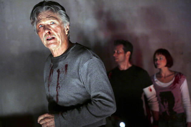 Tom Skerritt Characters: John Edward Marinville Film: Stephen King S Desperation (2006) Director: Mick Garris 23 May 2006 STEPHEN KING S DESPERATION - An unlikely band of people find themselves forced to be reluctant heroes as they battle an unspeakable horror in a small, Nevada desert town, in the three-hour original film, Stephen King s Desperation, airing as the ABC Premiere Event, TUESDAY, MAY 23 (8:00-11:00 p.m., ET), on the ABC Television Network. The film is based on the novel by Stephen King -- America s bestselling and award-winning master of horror. (ABC VIVIAN ZINK) TOM SKERRITT, STEVEN WEBER, KELLY OVERTON Copyright: MaryxEvansxAFxArchivexAbc 12648290 editorial use only