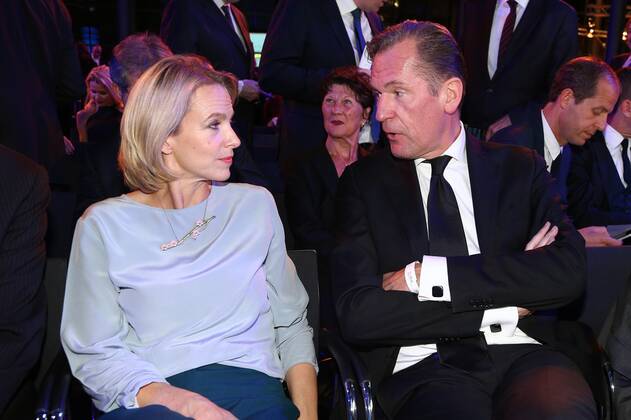 Julia Jaekel and Matthias Doepfner at the VDZ Publishers Summit and Night 2015 in Berlin the congress of magazine publishers Copyright: xEventpressxRadkex