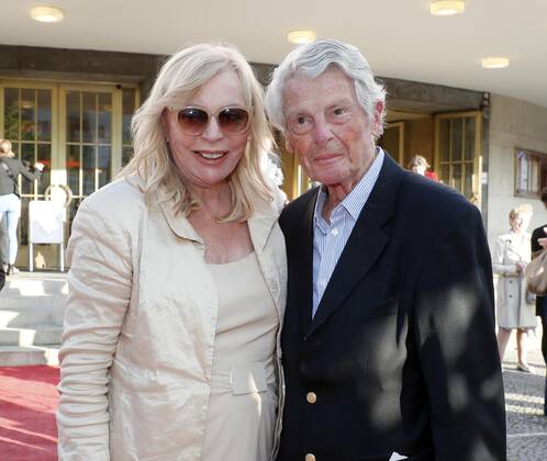 Evelyn Bresser, Klaus Bresser at the premiere Curtain up for Cyrano of the Komoedie am Kurfuerstendamm at the Schillertheater in Berlin