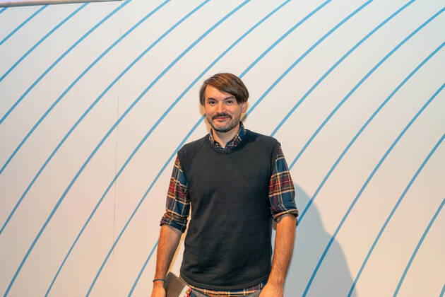 FRANKFURT AM MAIN, Germany - October 16 2019: Sasa Stanisic at 71st Frankfurt Book Fair Buchmesse Frankfurt FRANKFURT AM MAIN, Germany - October 16 2019: Sasa Stanisic (*1978, Bosnian-German writer) at 71st Frankfurt Book Fair Buchmesse Frankfurt Copyright: xZoonar.com MarkusxWissmannx zoonar_14523425