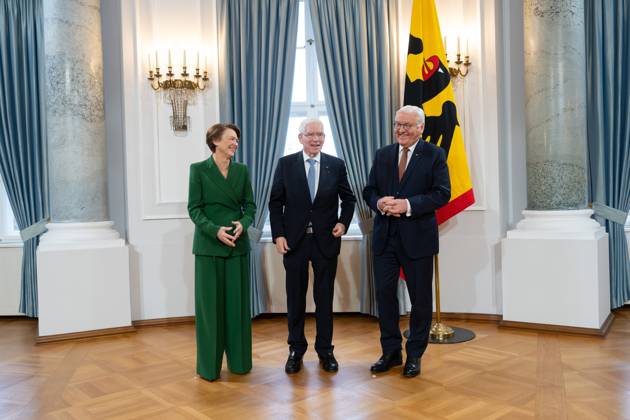 Josef Schuster, President of the Central Council of Jews New Years reception of Federal President Frank Walter Steinmeier and Elke Büdenbender at Bellevue Palace in Berlin, with Josef Schuster, President of the Central Council of Jews Berlin Berlin GER