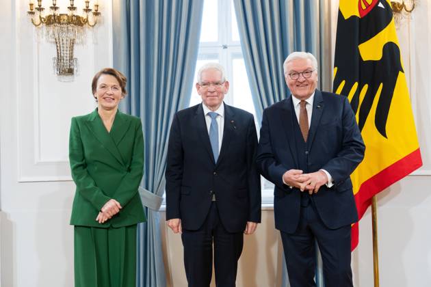 Josef Schuster, President of the Central Council of Jews New Years reception of Federal President Frank Walter Steinmeier and Elke Büdenbender at Bellevue Palace in Berlin, with Josef Schuster, President of the Central Council of Jews Berlin Berlin GER