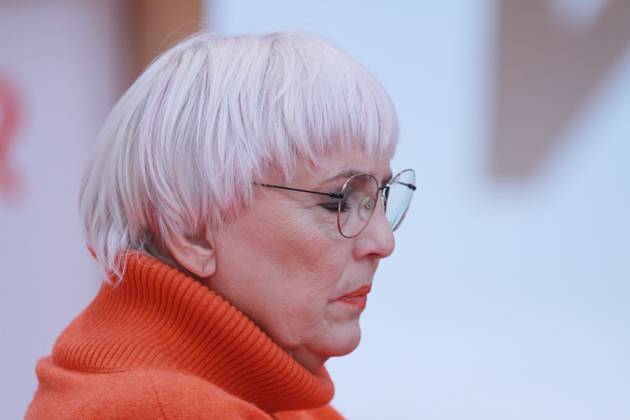 Frankfurt Main, Hesse, Germany, 18 10 2023 Frankfurt Book Fair Minister of State for Culture Claudia Roth, Green Party, in a panel discussion titled Hope for Russia Somebody, Somehow, Sometime Copyright: xdtsxNachrichtenagenturx dts_24324