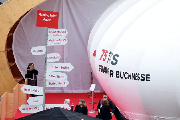 Frankfurt Main, Hesse, Germany, 19 10 2023 Frankfurt Book Fair 2023 with the slogan 75 Times , as the fair is held for the 75th time. Copyright: xdtsxNachrichtenagenturx dts_24533