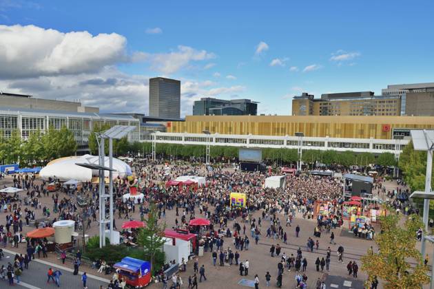 21 10 2023 Frankfurt Book Fair Frankfurt Book Fair 2023 The crowds of visitors on, todays Saturday of the fair is large Frankfurt am Main Messe Hessen Germany